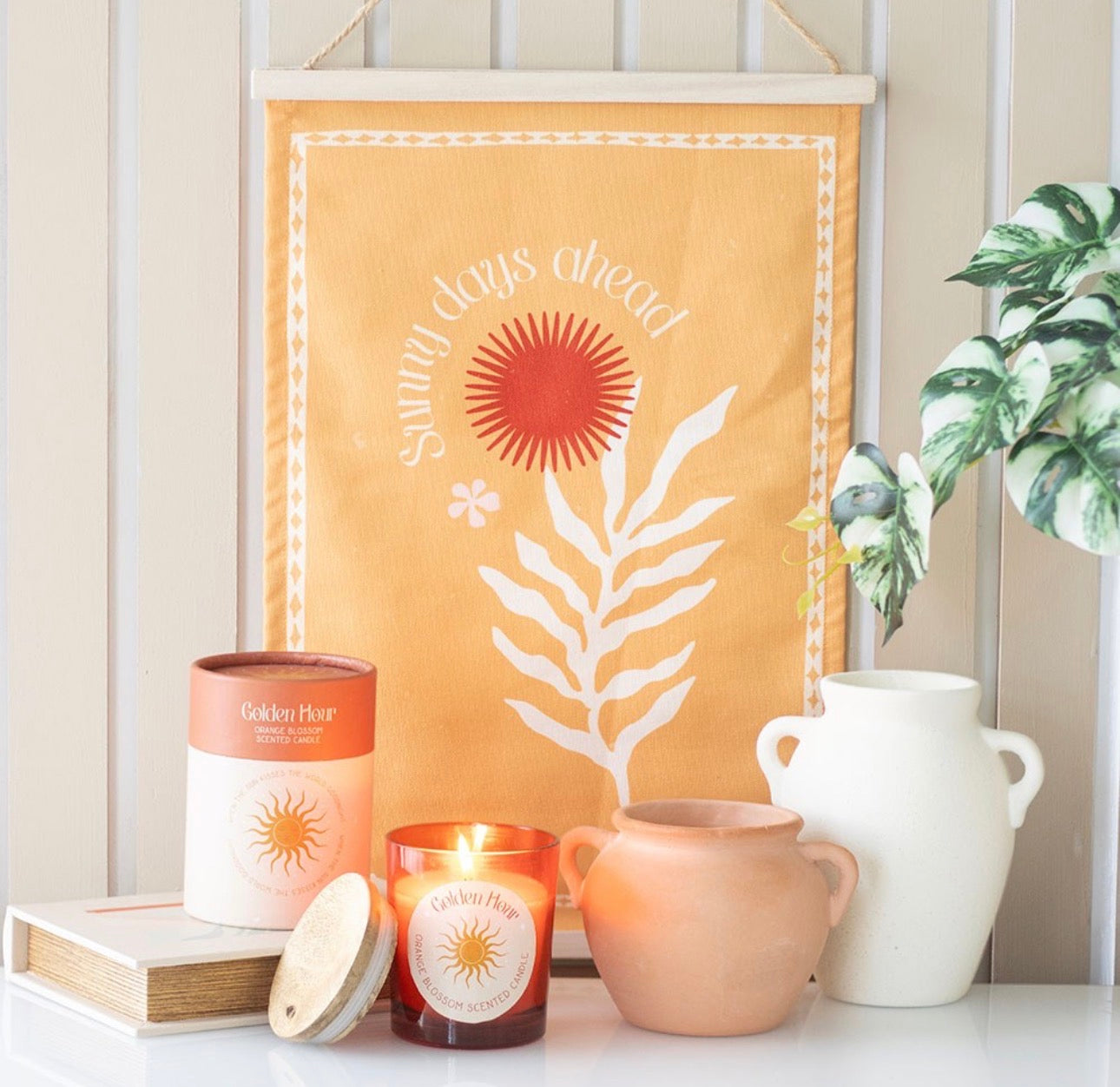 VELA DE FLOR DE AZAHAR HORA DORADA