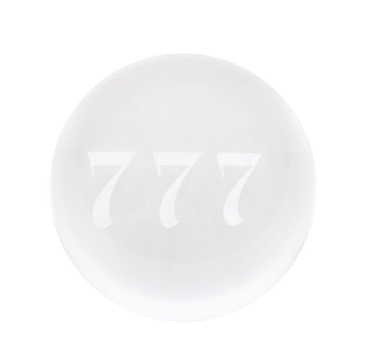 BOLA DE CRISTAL CON EL NÚMERO DE ÁNGEL 777