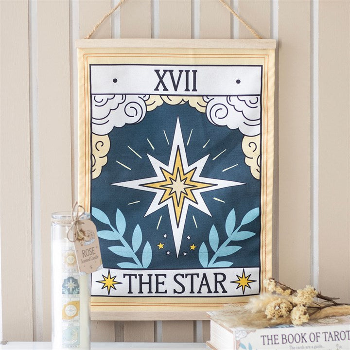 COLGADOR DE PARED TAROT VINTAGE ESTRELLA