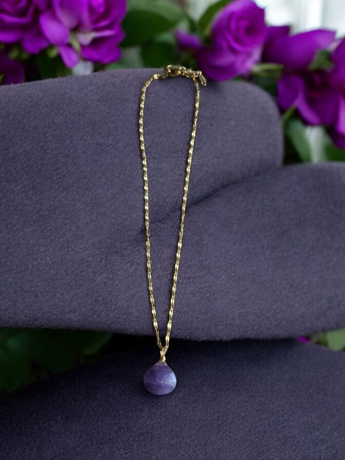 Colgante Acero Inoxidable Amatista