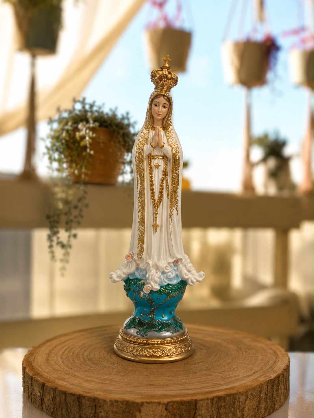 Figura Virgen De Fátima 10 Cms