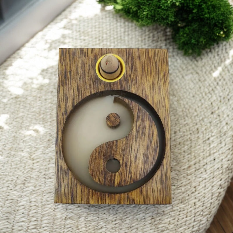 Porta Incienso Reflujo Ying Yang