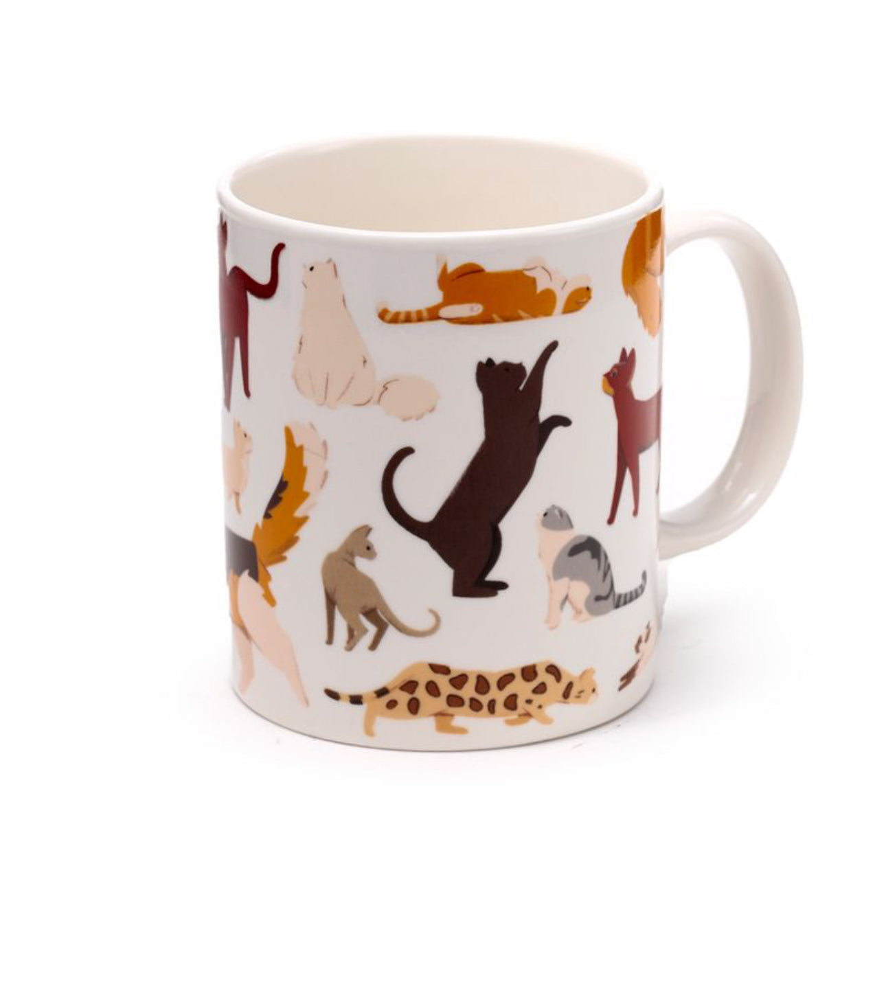 Taza de Porcelana Gatos Feline Fine