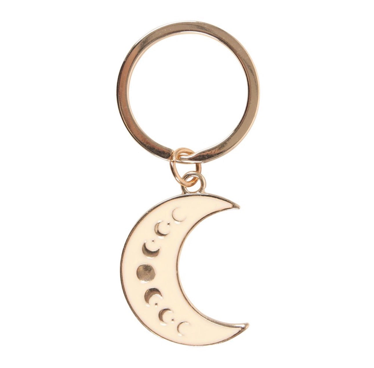 LLAVERO DE ESMALTE CRECIENTE FASE LUNAR