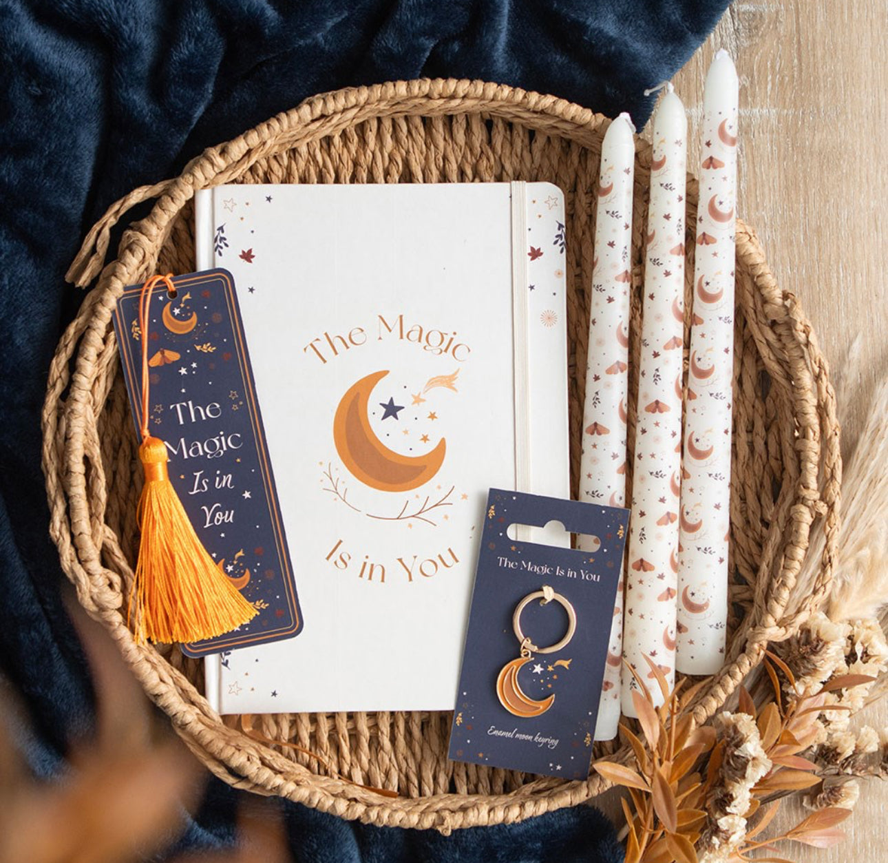 Llavero Luna Mágica de Otoño