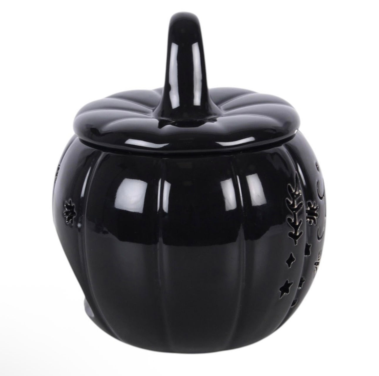 QUEMADOR DE ACEITE Y CALENTADOR DE CERA BLACK FOLK CON FORMA DE CALABAZA