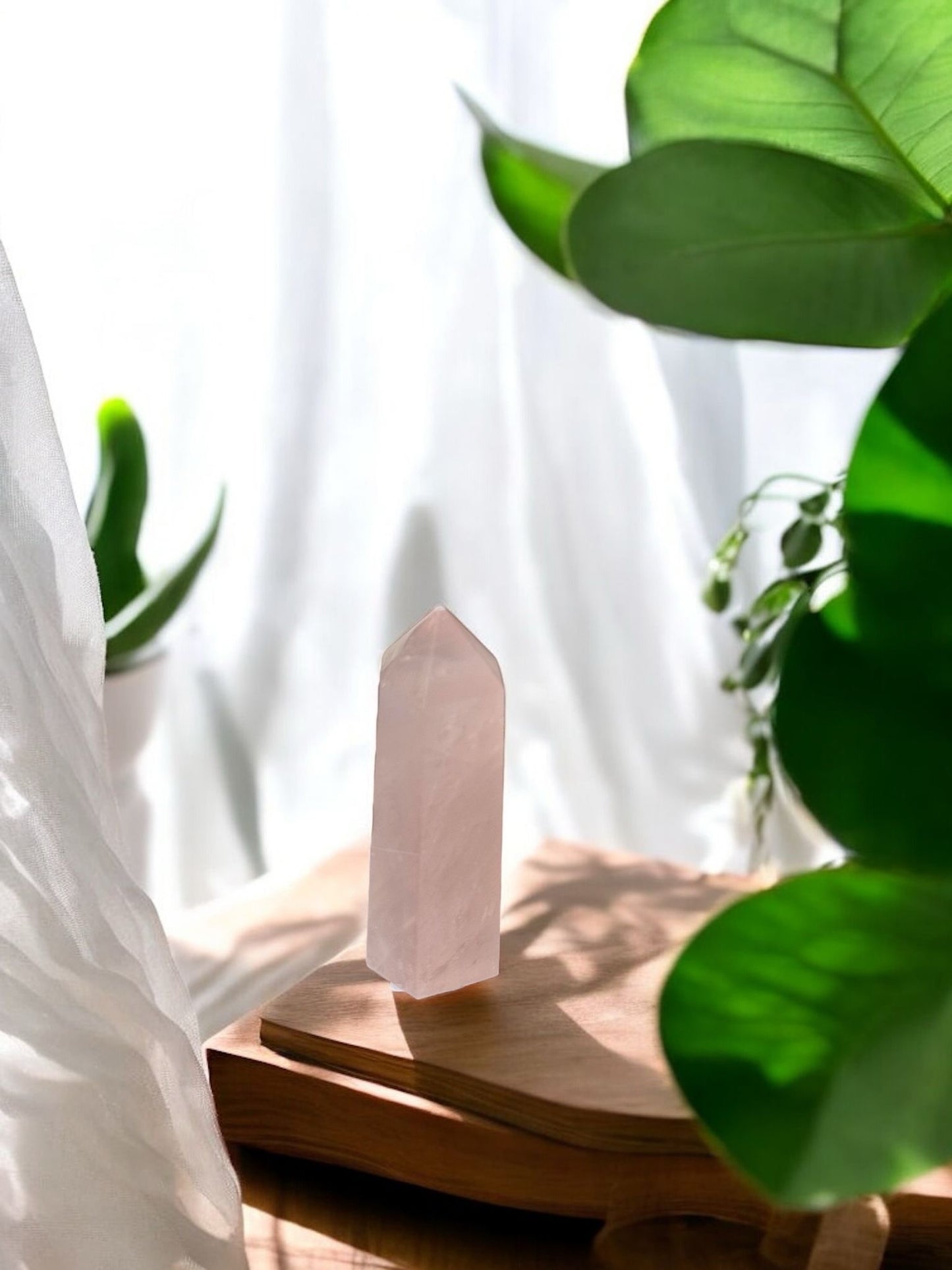 Punta de Cuarzo Rosa