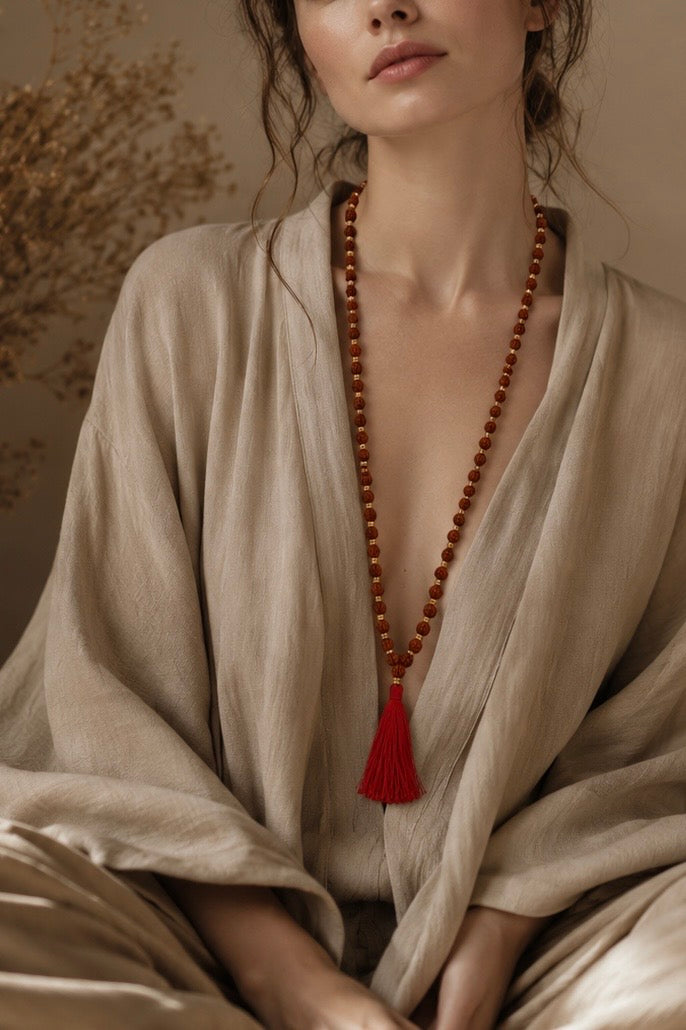 Japa mala rudraskha