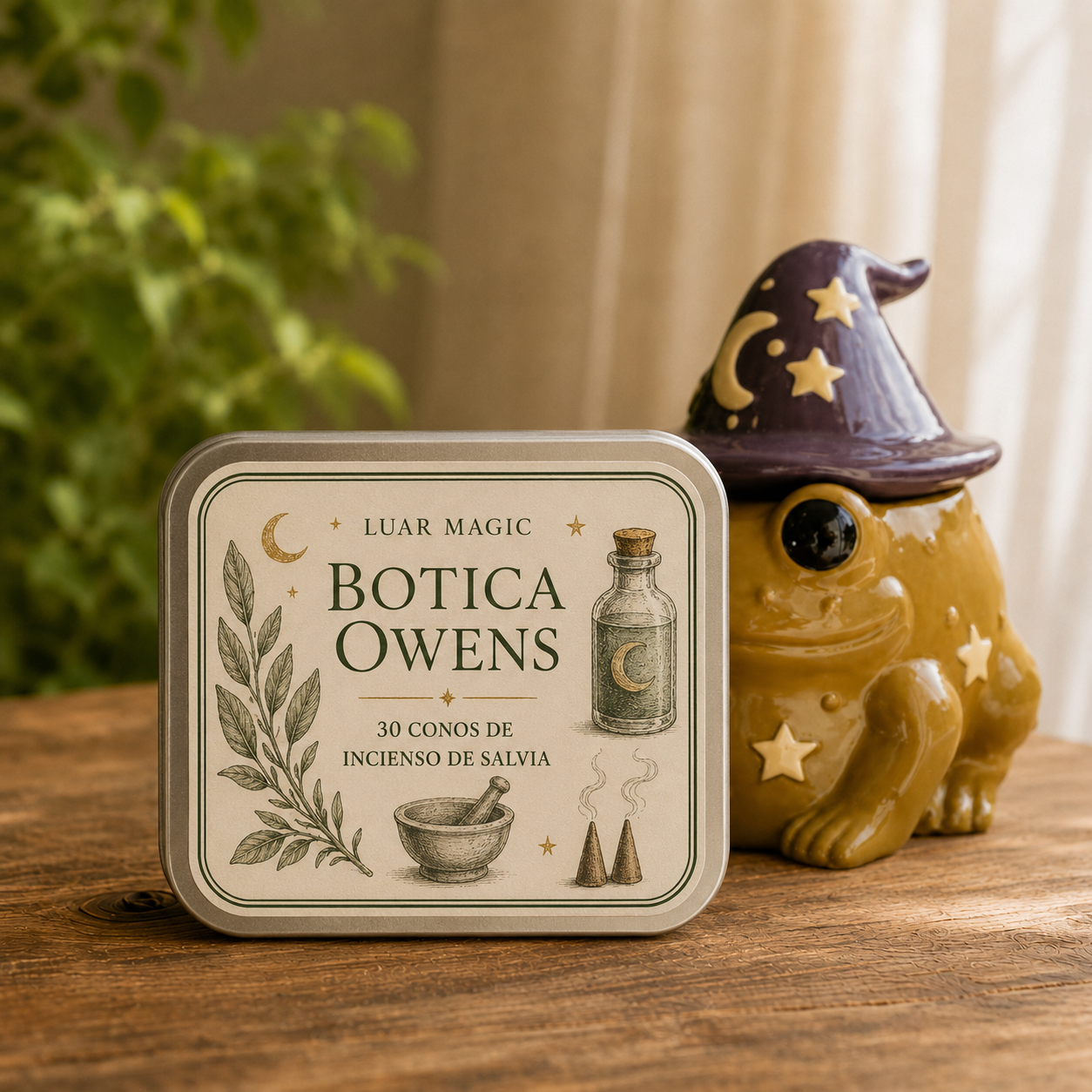 30 conos de incienso de salvia Botica Owens – Colección Prácticamente Magia