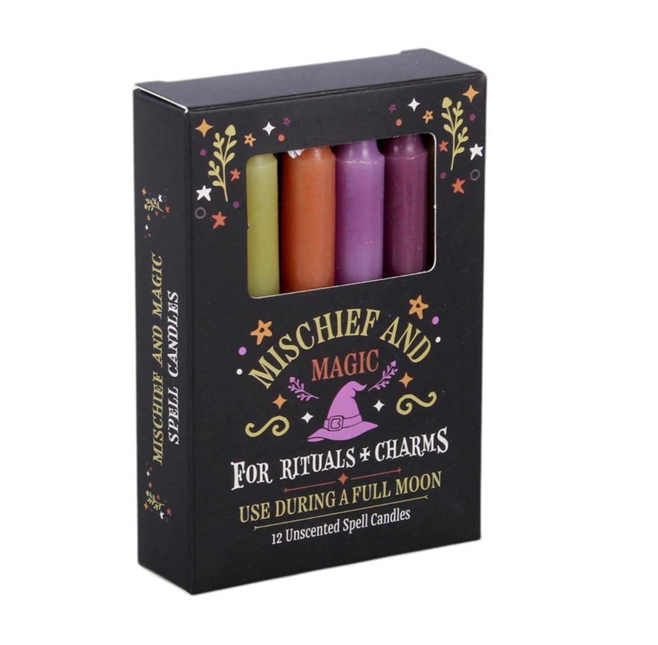 PAQUETE DE 12 VELAS DE HECHIZOS Y MAGIA