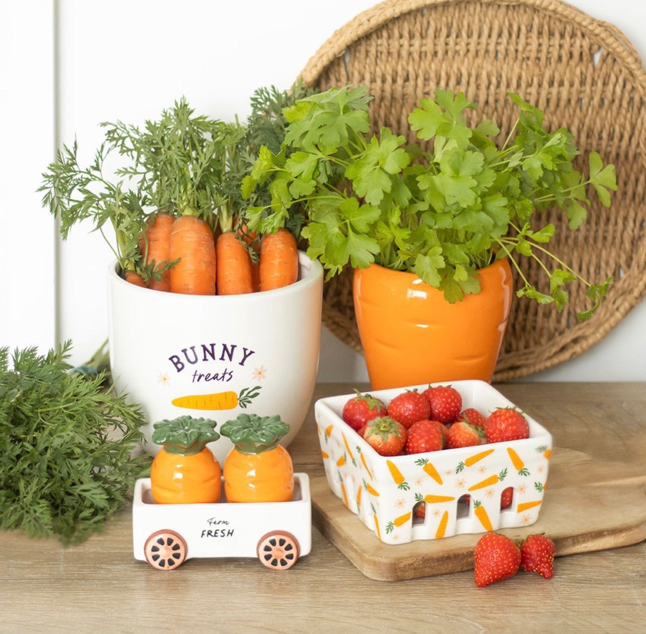 CESTA DE CERÁMICA CARROT PATCH