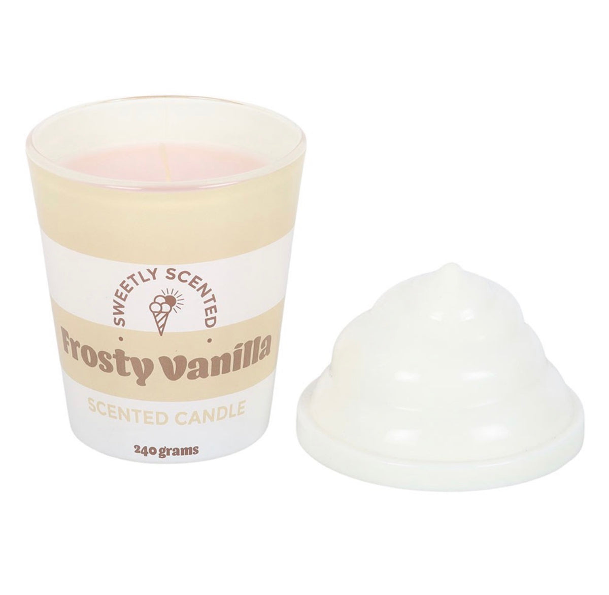 VELA CON AROMA A HELADO DE VAINILLA FROSTY