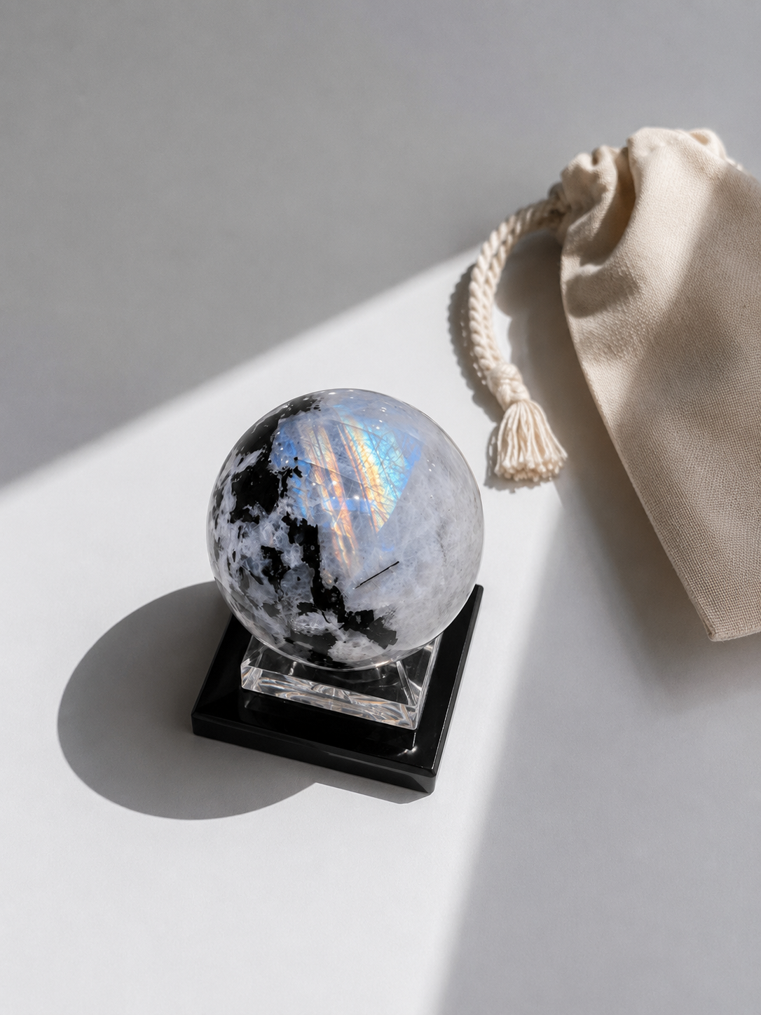 Esfera de Piedra Luna Arcoíris