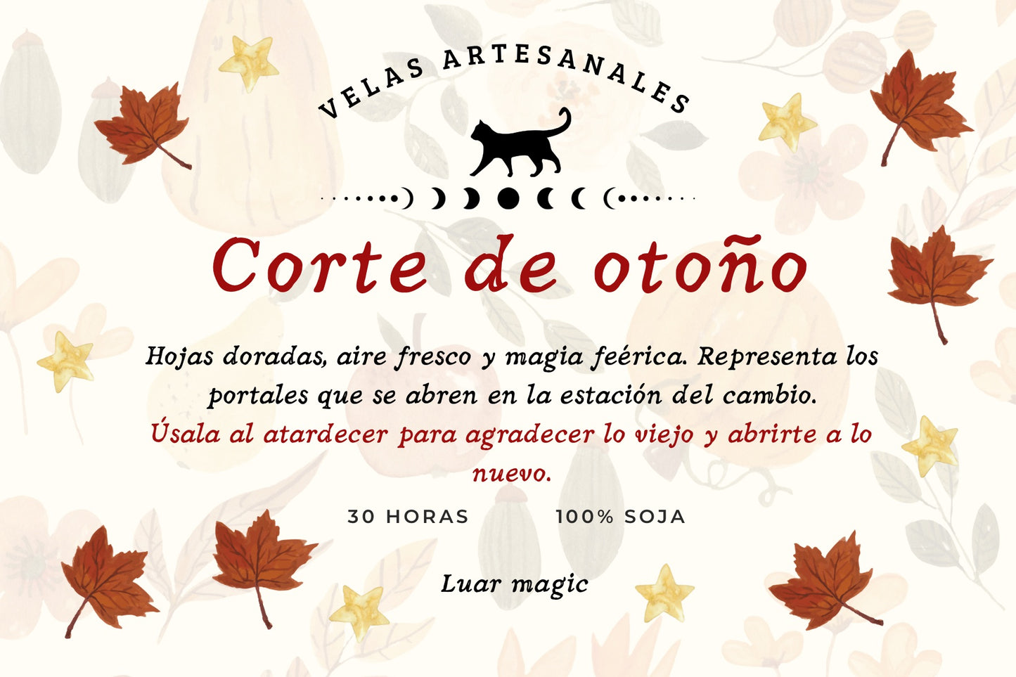 Vela corte de otoño