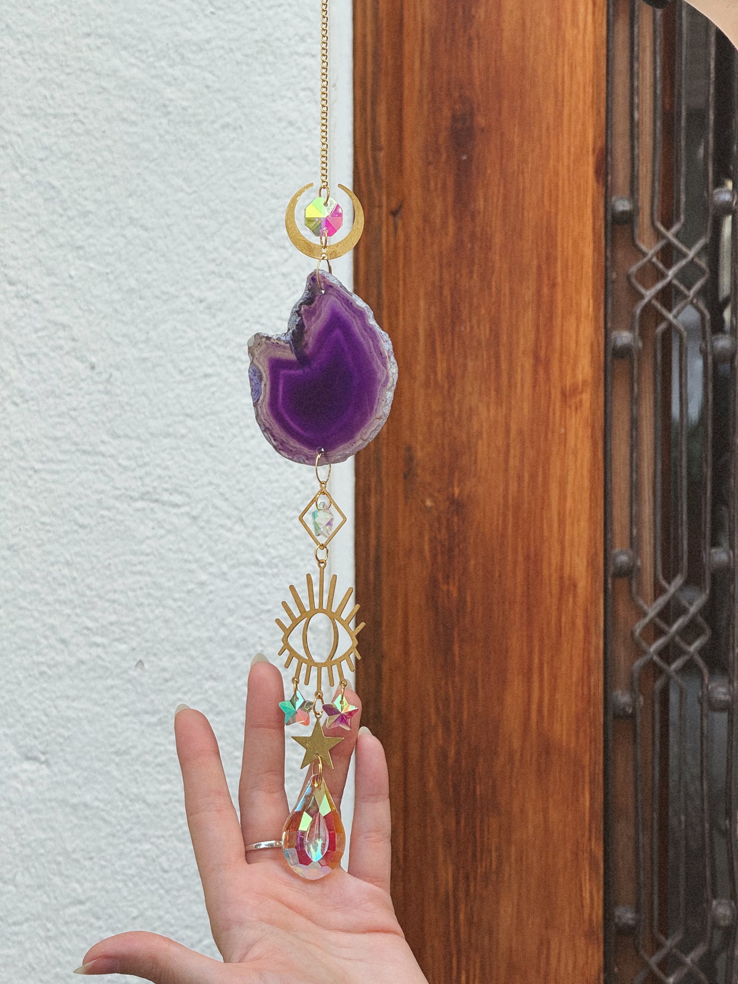 Atrapasol ágata morada