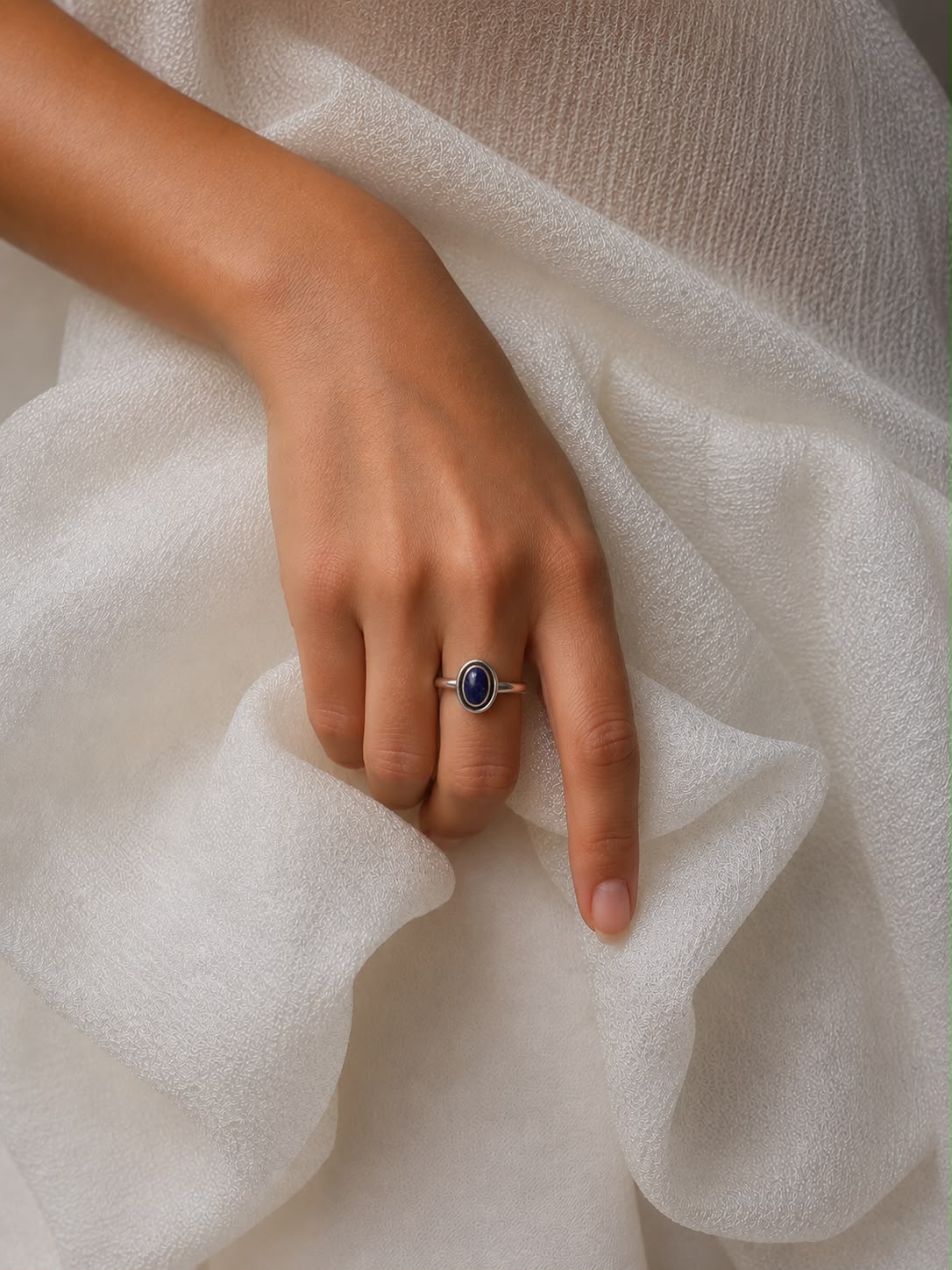 Anillo Lapislázuli en Plata