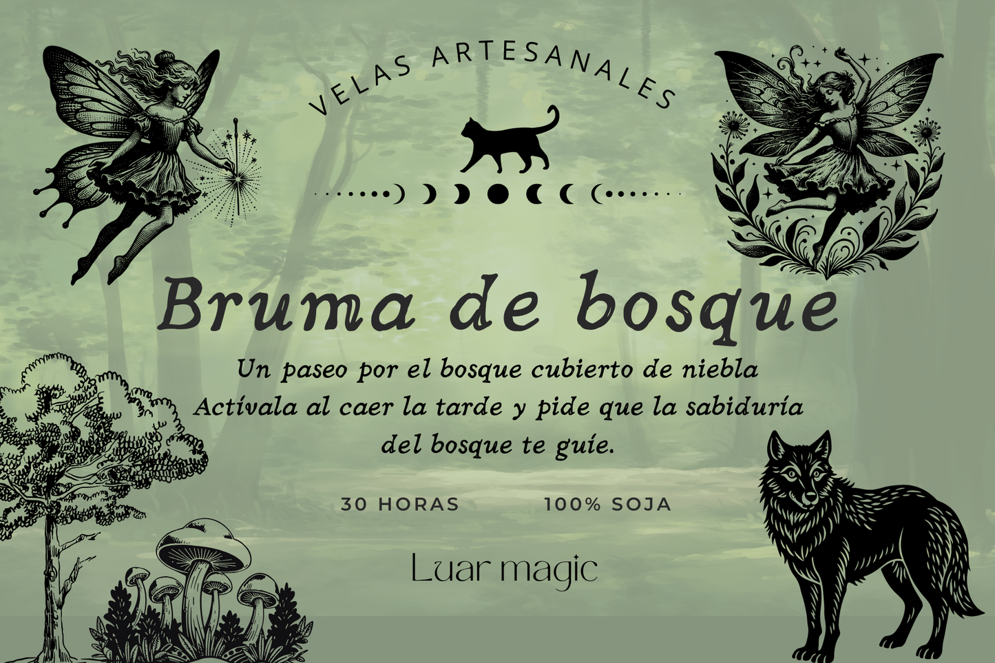 Vela bruma de bosque