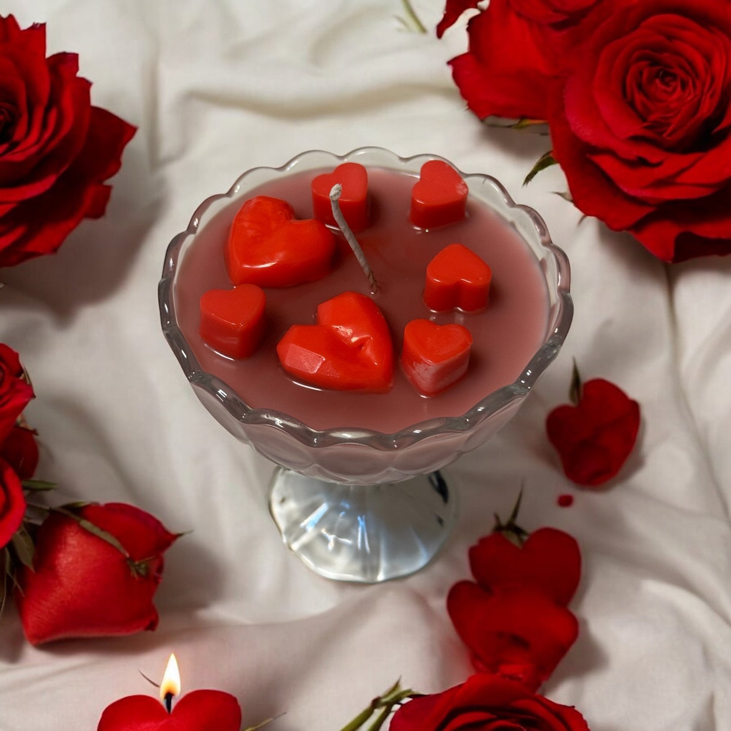 Vela en copa artesanal