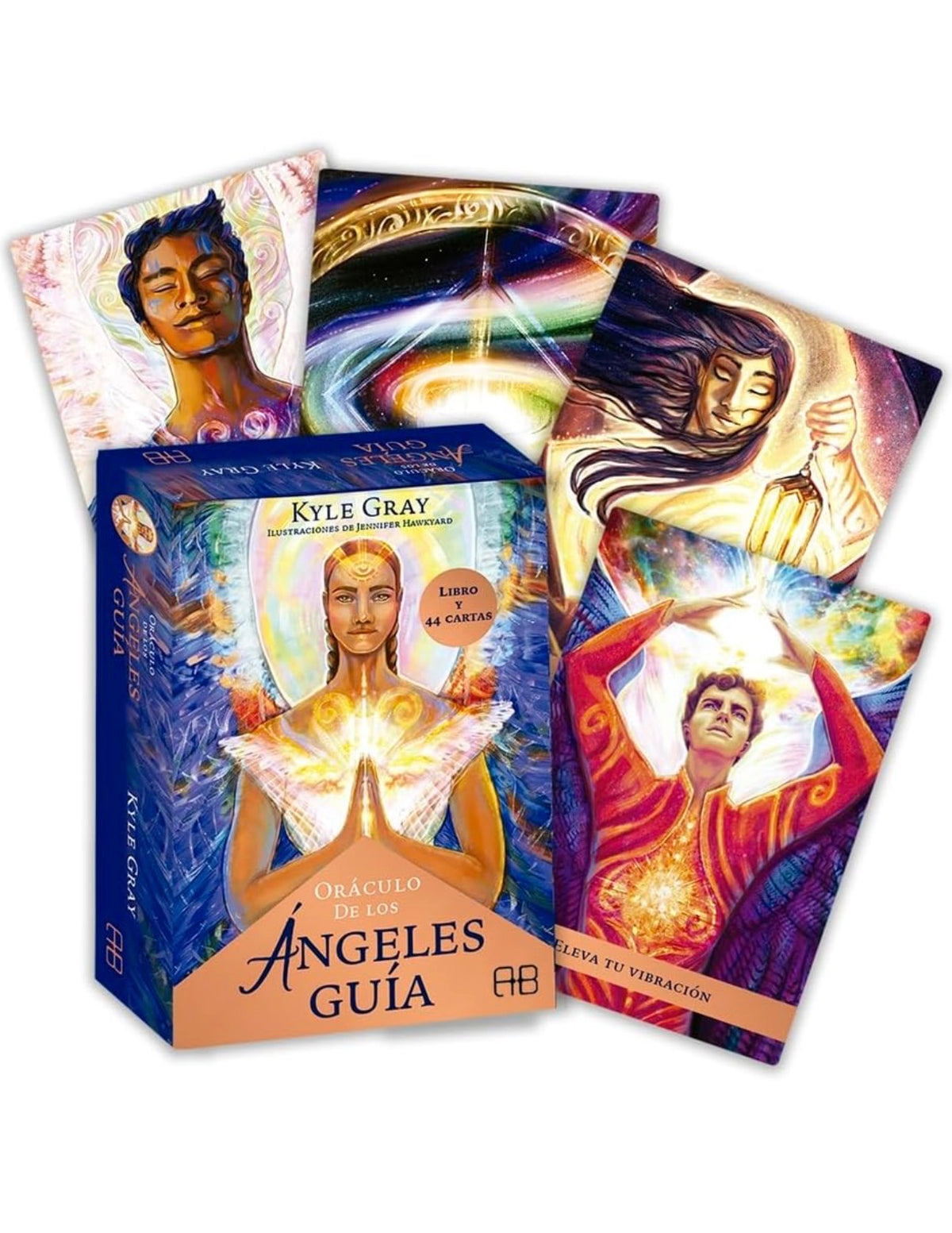 Oráculo de los Ángeles guía: Libro y 44 cartas