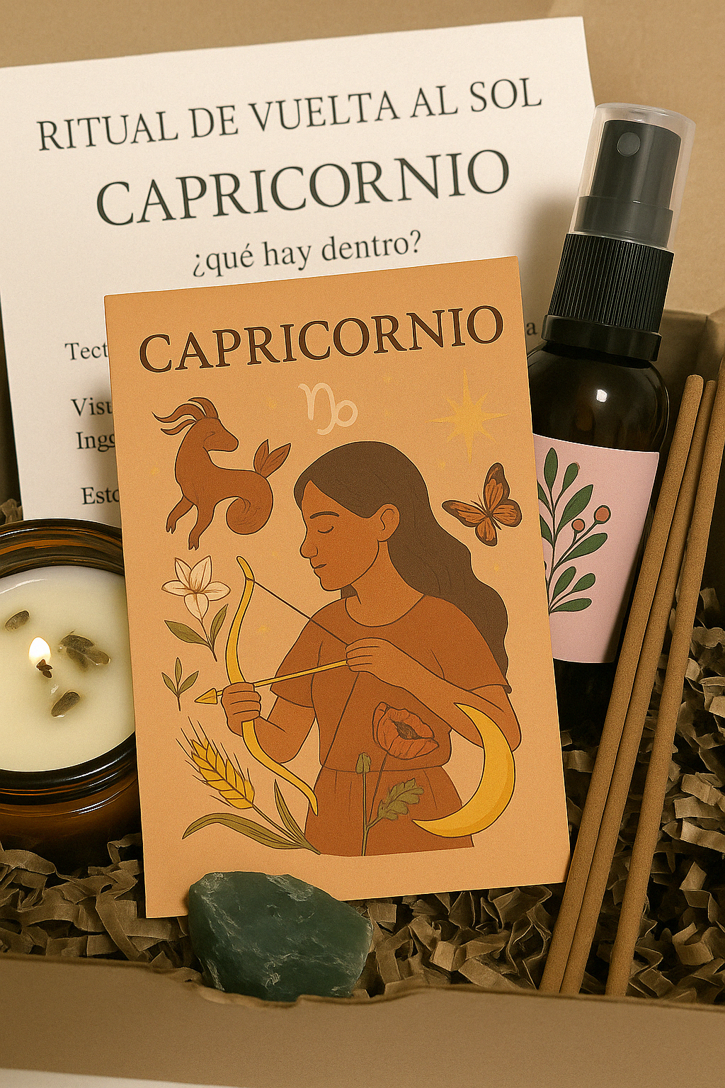 Caja de vuelta al sol Capricornio