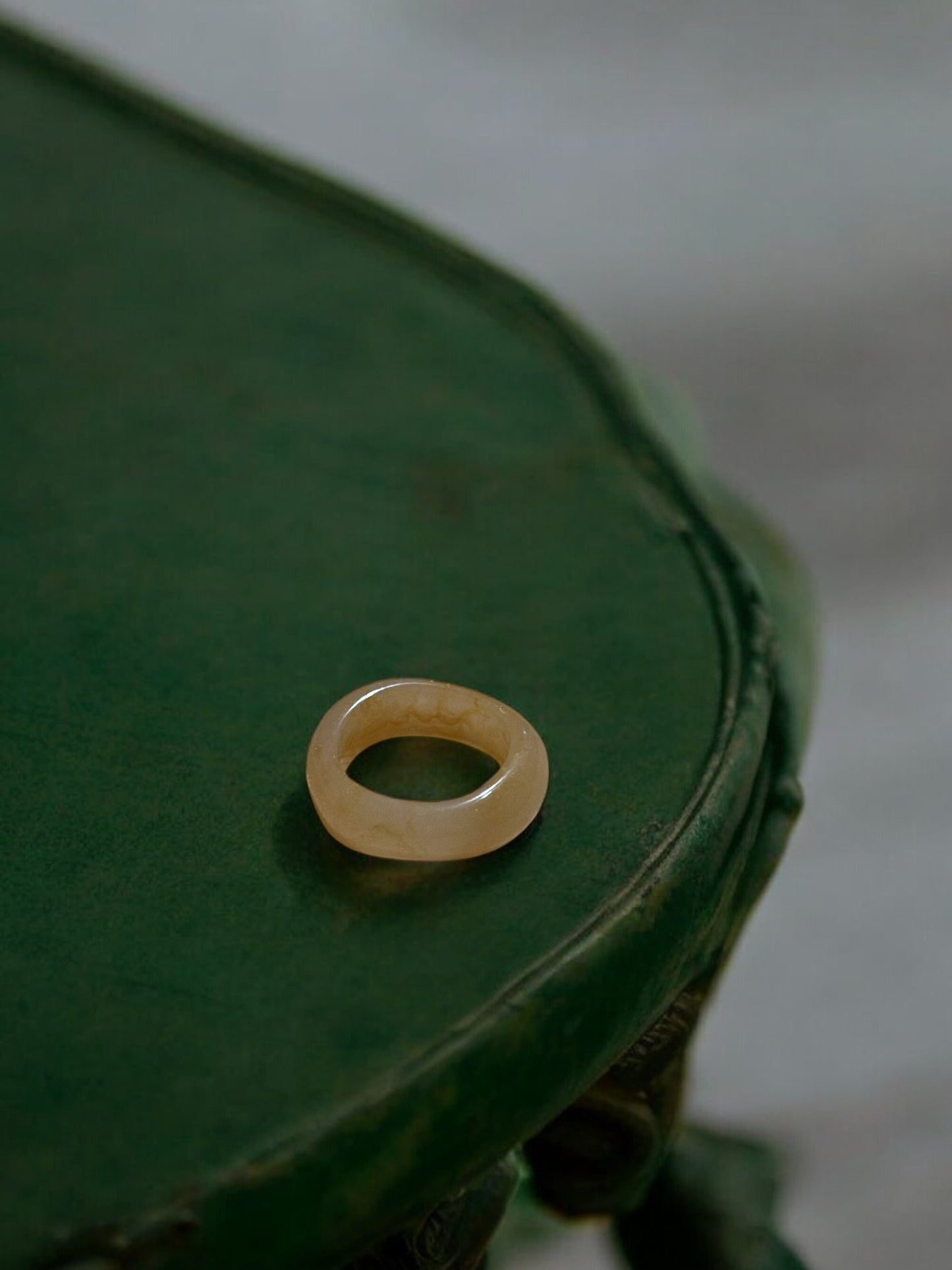 Anillo resina naranja