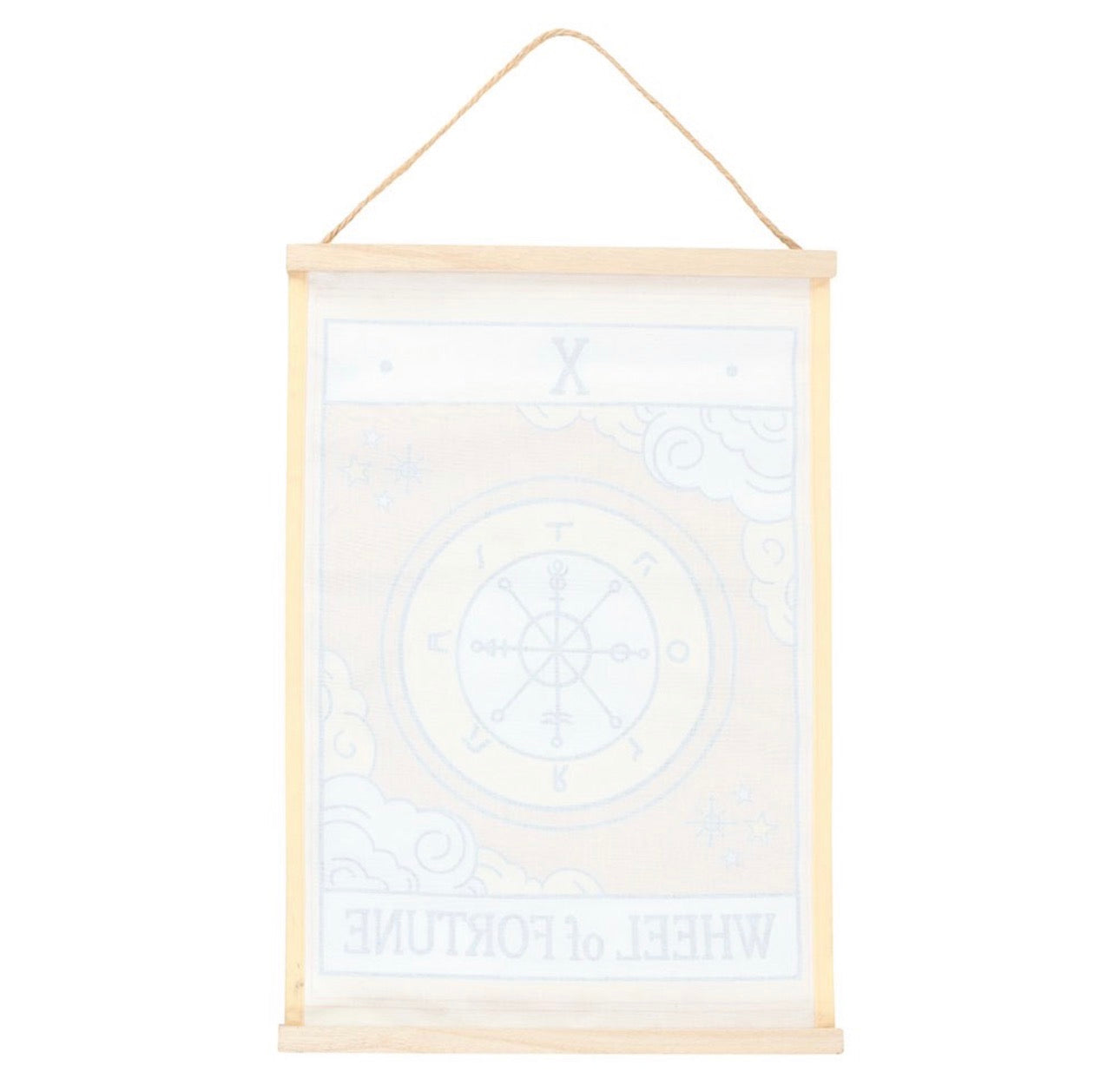 COLGANTE DE PARED LA RUEDA DE LA FORTUNA TAROT VINTAGE