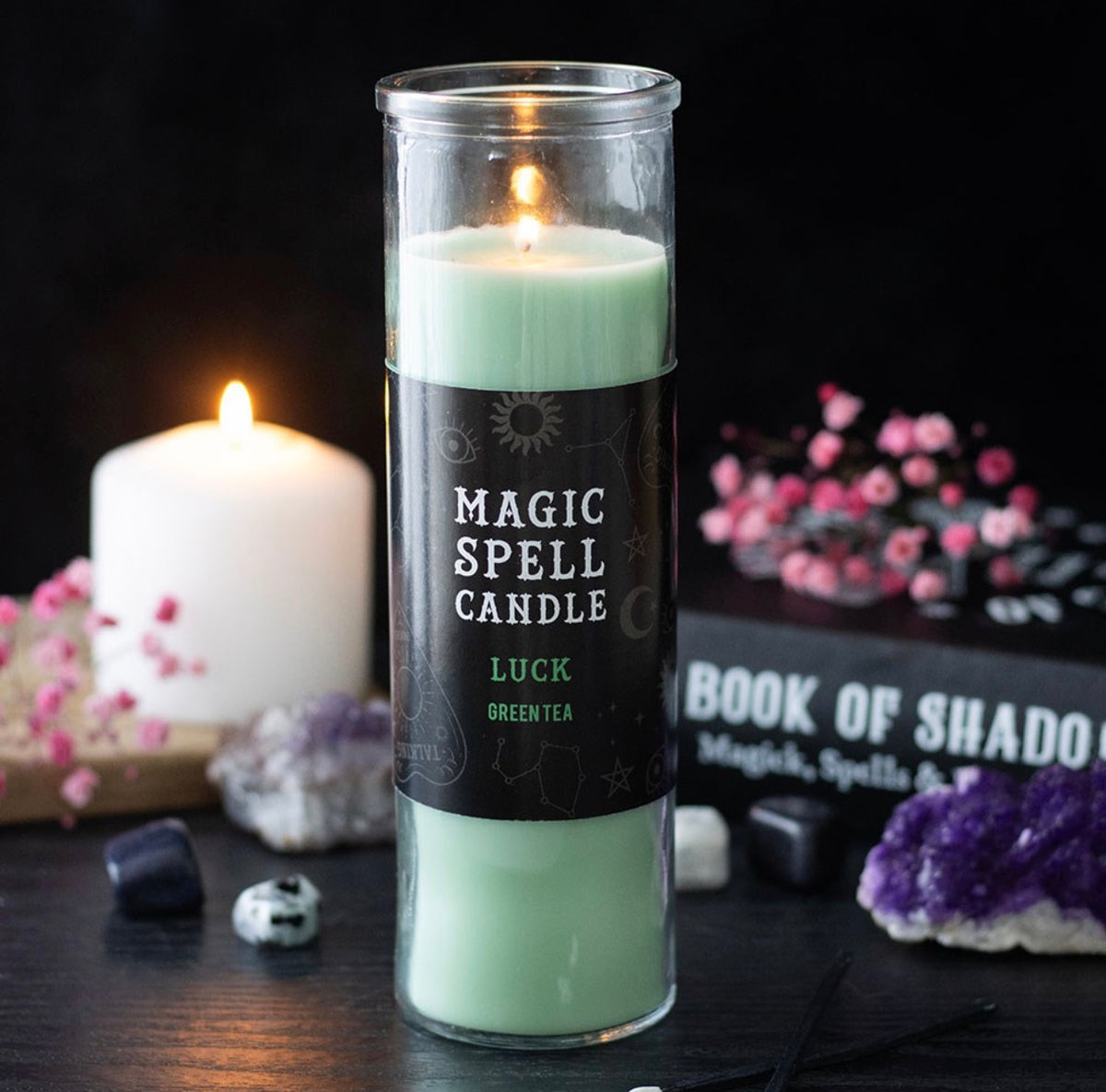 VELA DE TUBO «LUCK GREEN TEA MAGIC SPELL»