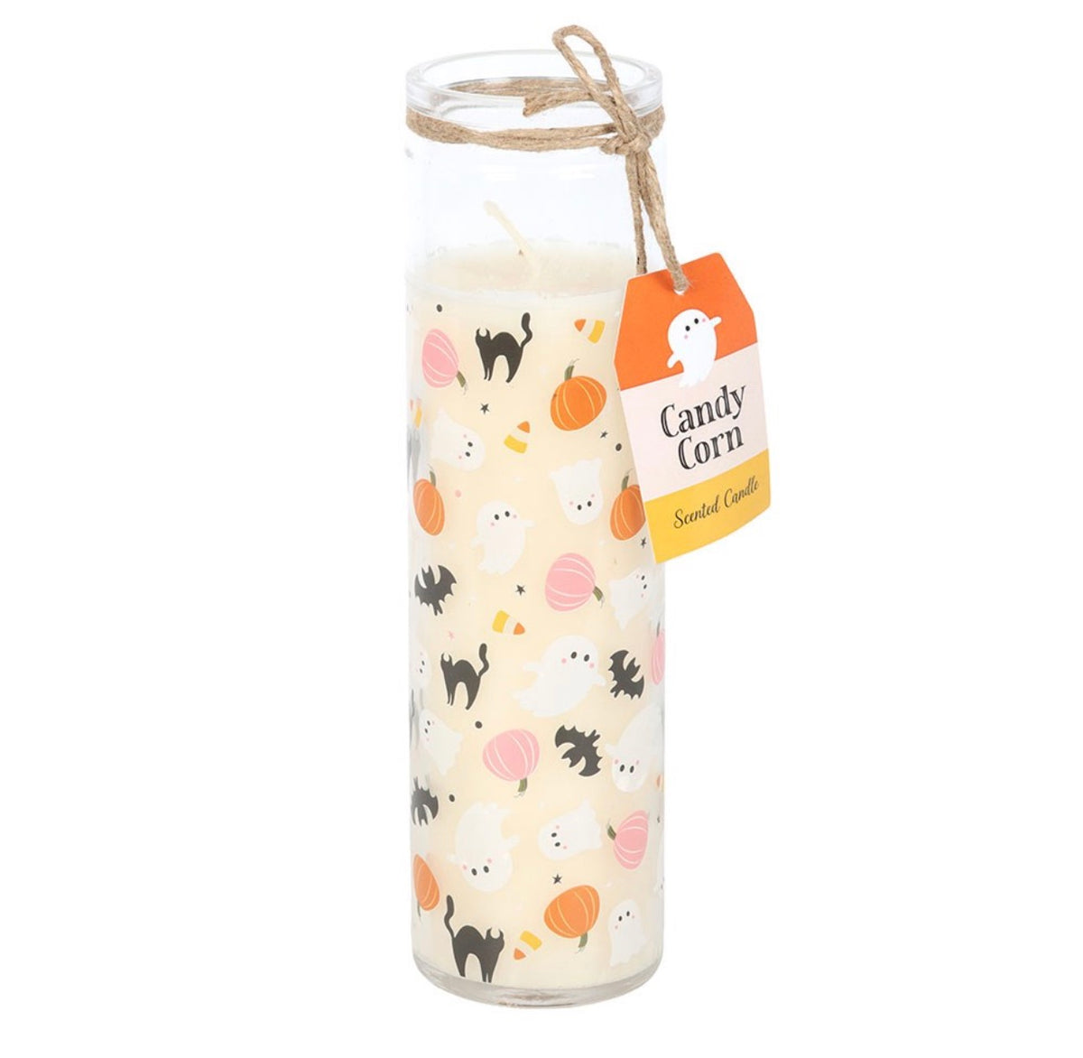 VELA DE TUBO DE CARAMELOS DE MAÍZ CON ESTAMPADO DULCE Y TERRORÍFICO