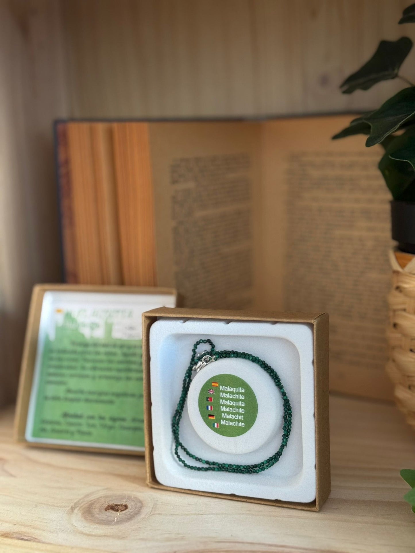 Collar y Pulsera de Malaquita – Calidad Extra