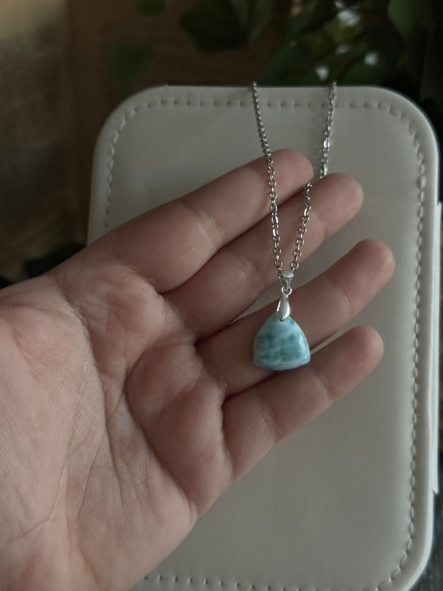 Colgante de Larimar plata 925