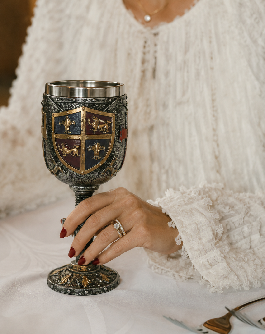 Copa Excalibur con Escudos Medievales