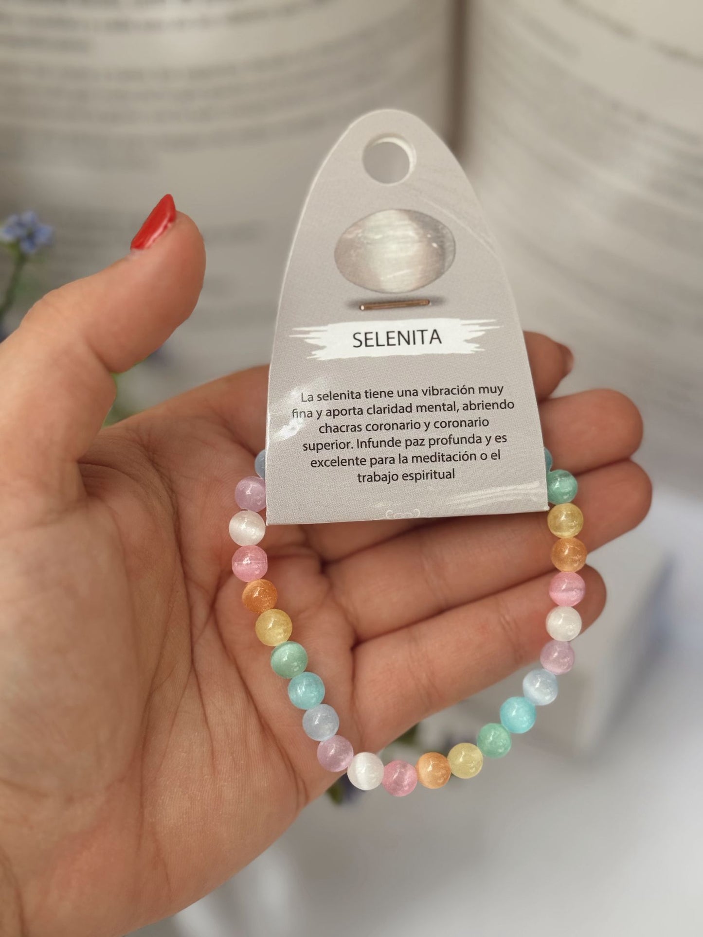 Pulsera de Selenita Multicolor