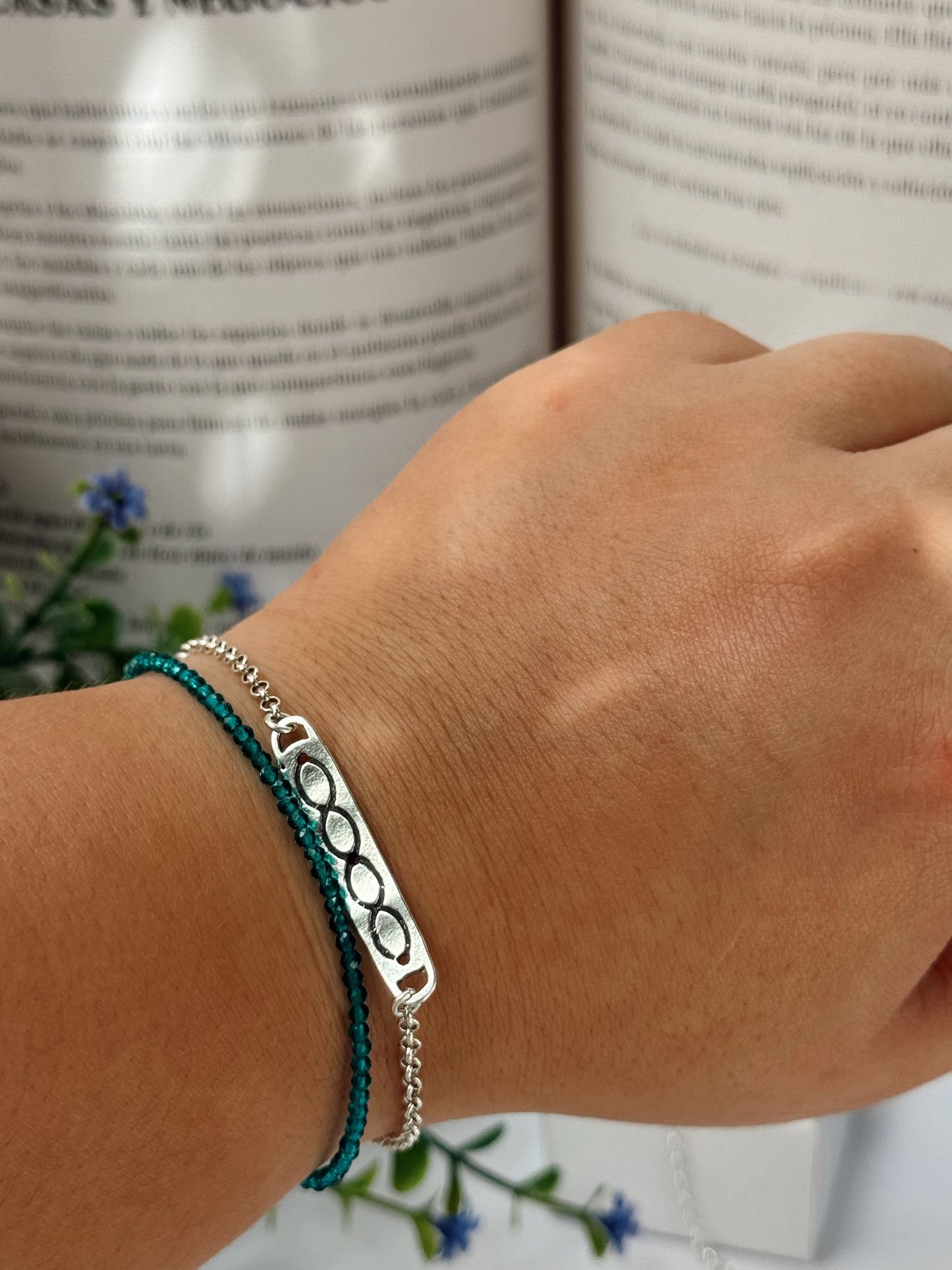 PULSERA ATLANTE PLATA DE LEY 925 (18CM)