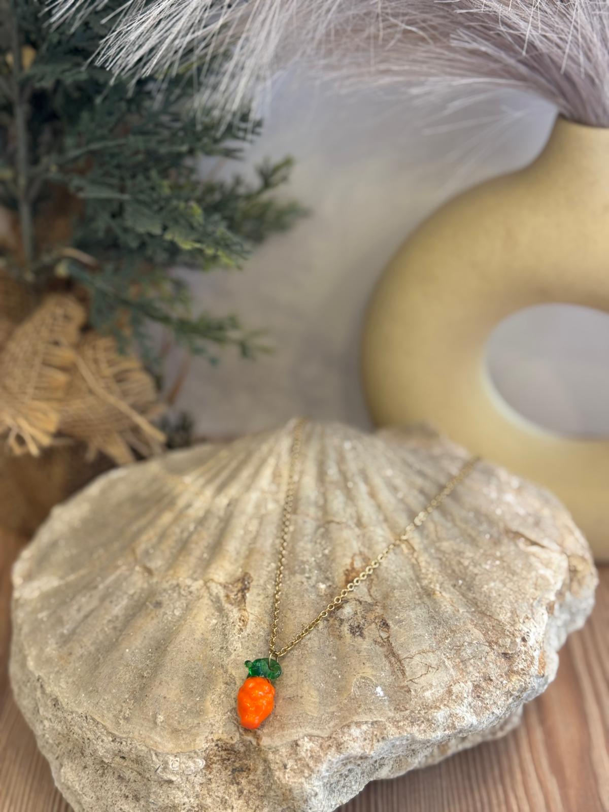 Collar acero inoxidable piña