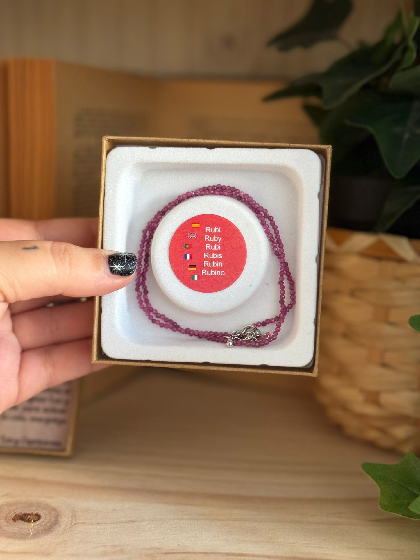 Collar y Pulsera de Rubí – Calidad Extra