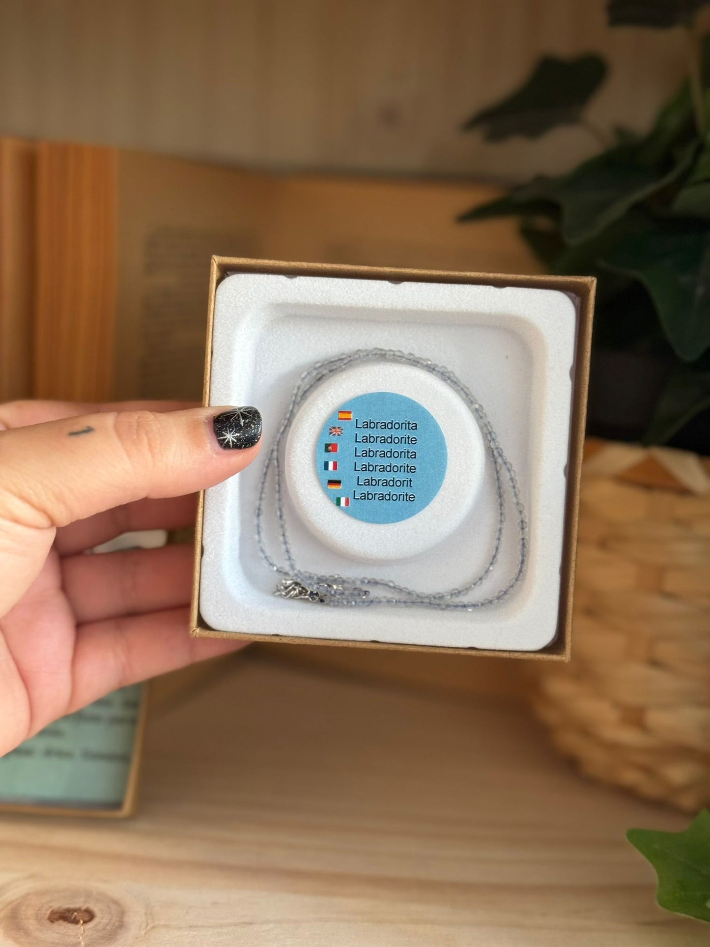 Collar y Pulsera de Labradorita – Calidad Extra