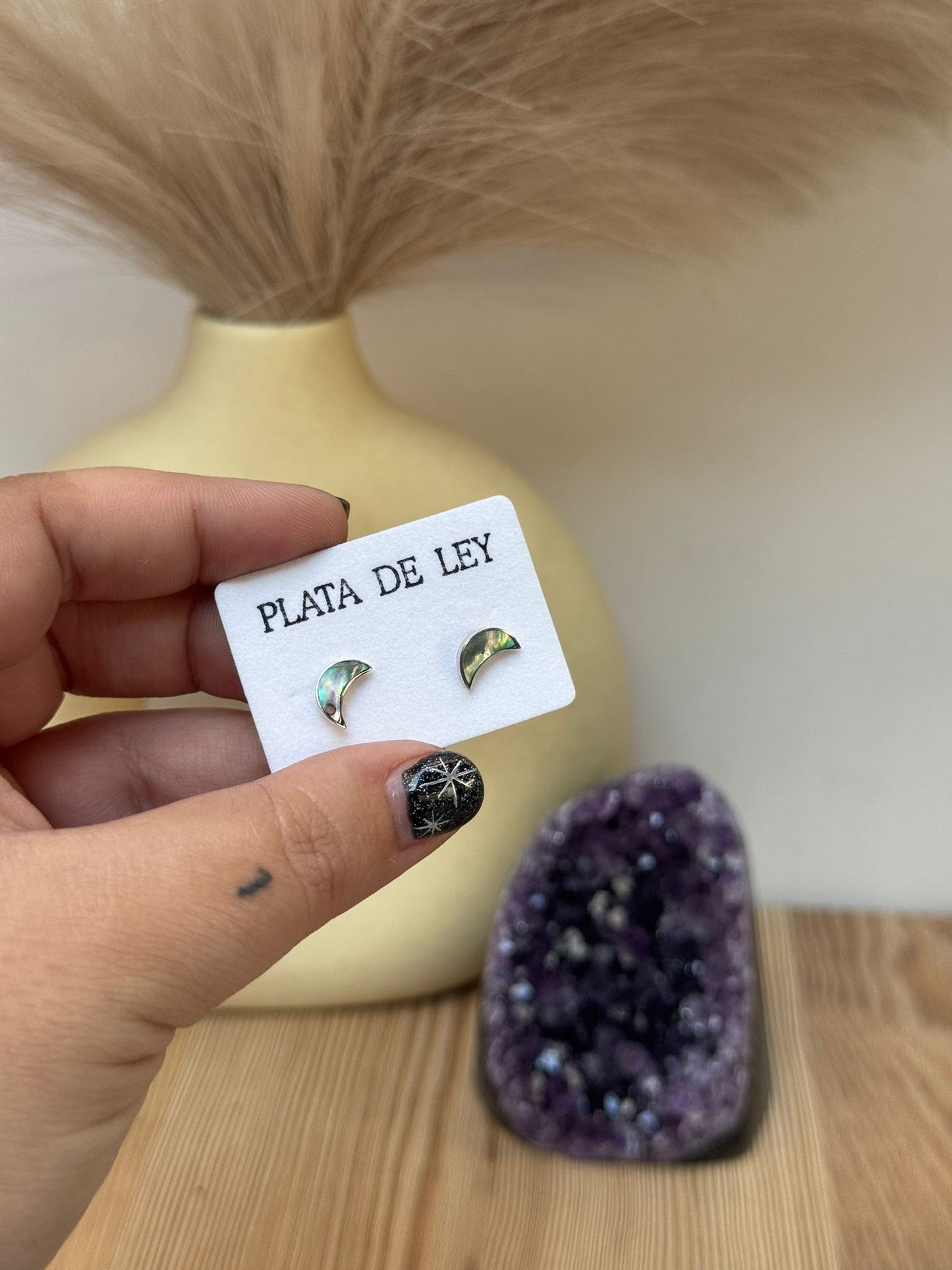 Pendientes Luna de Avalon en Plata 925