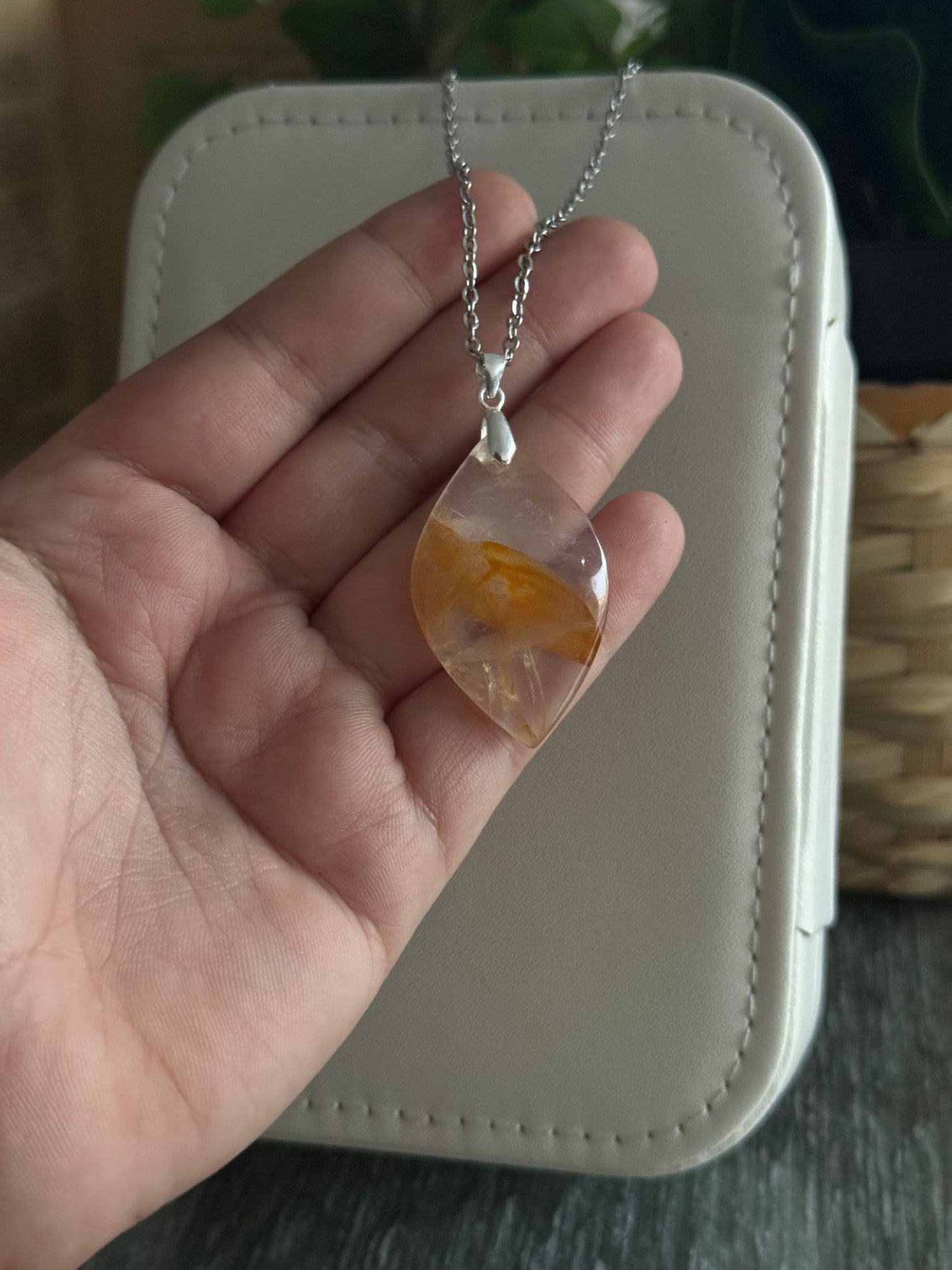 Colgante de Cuarzo Sanador plata 925