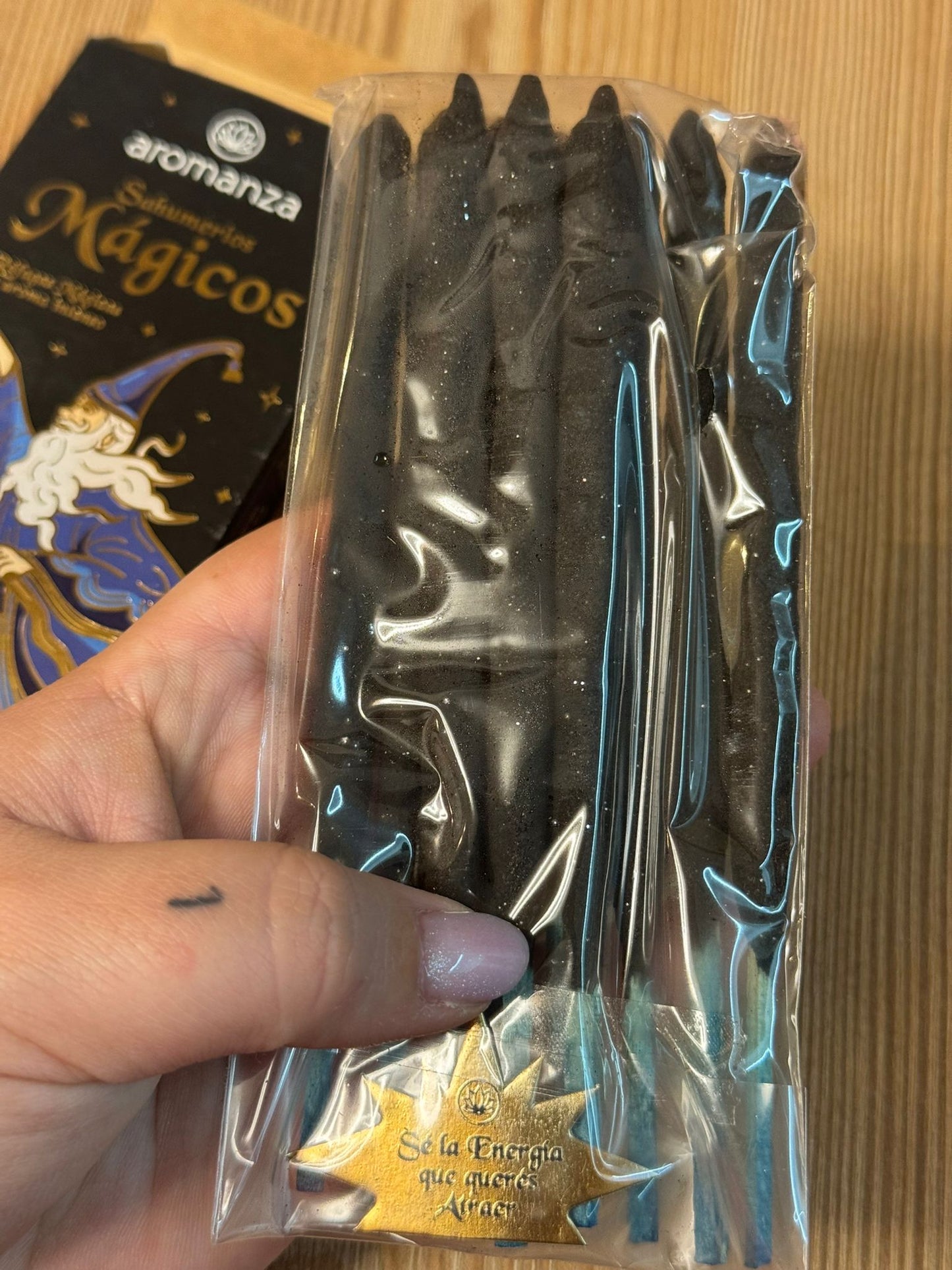 Incienso Premium Aromanza con Mensaje Intencionado – Aqua