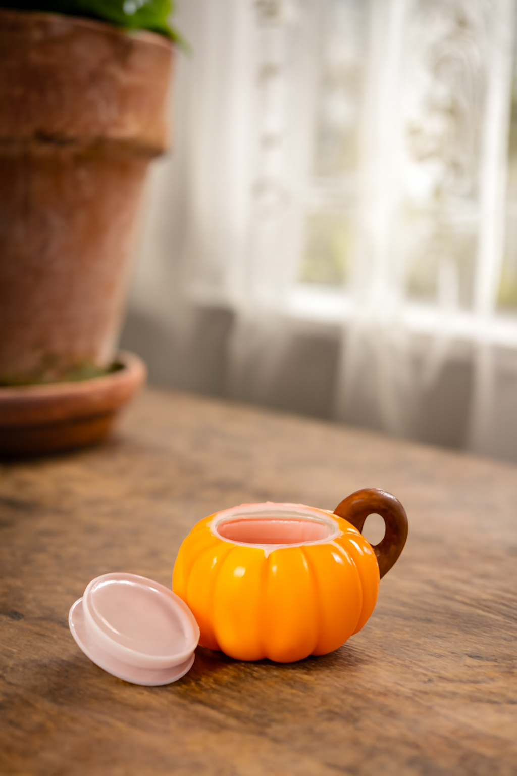 Bálsamo Labial con Forma de Taza de Calabaza Otoño cacao