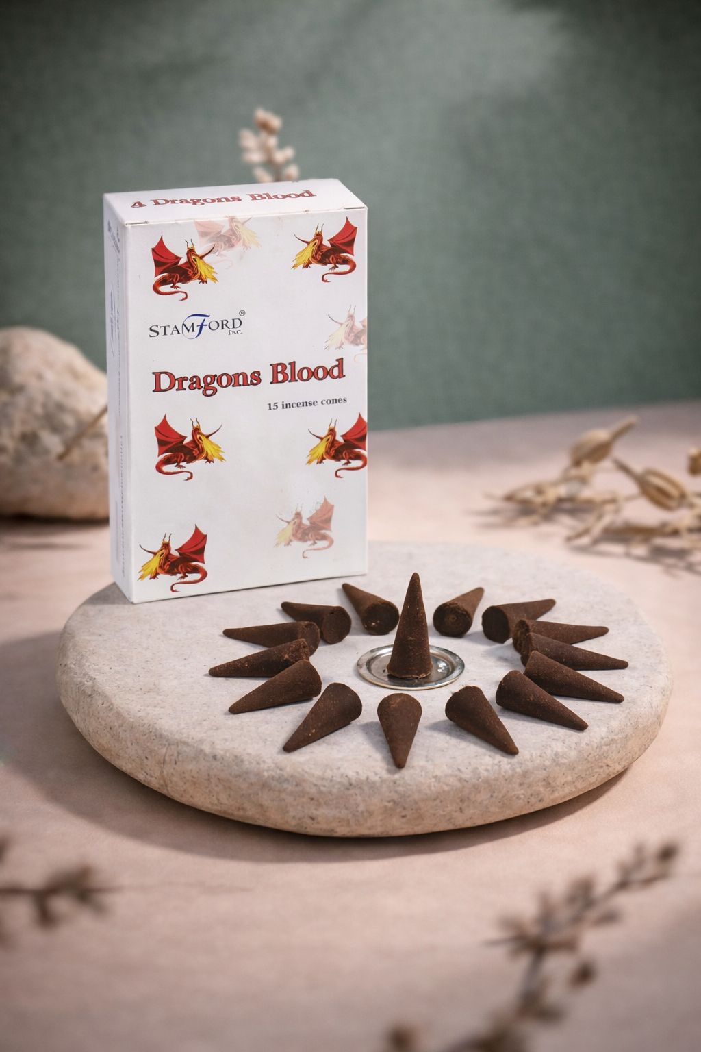 Conos Frankincense y mirra reflujo
