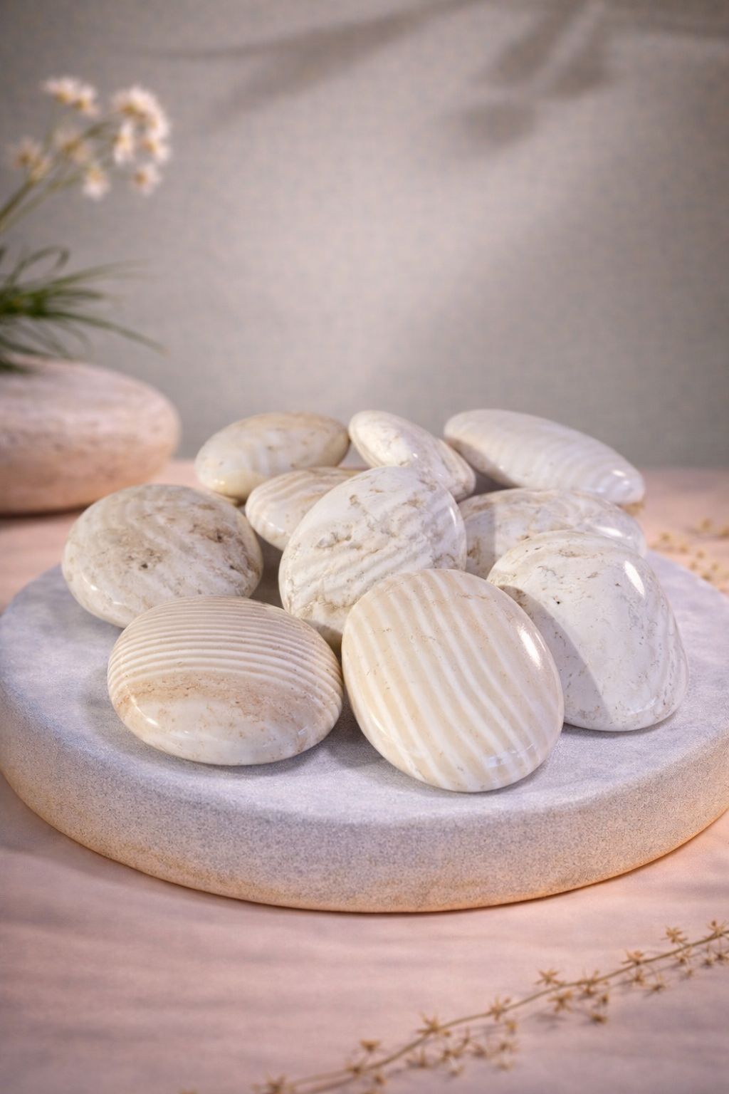 Guijarros de jaspe cebra de Madagascar