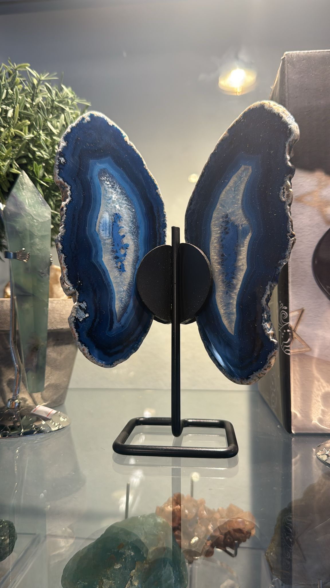 Mariposa de agata azul