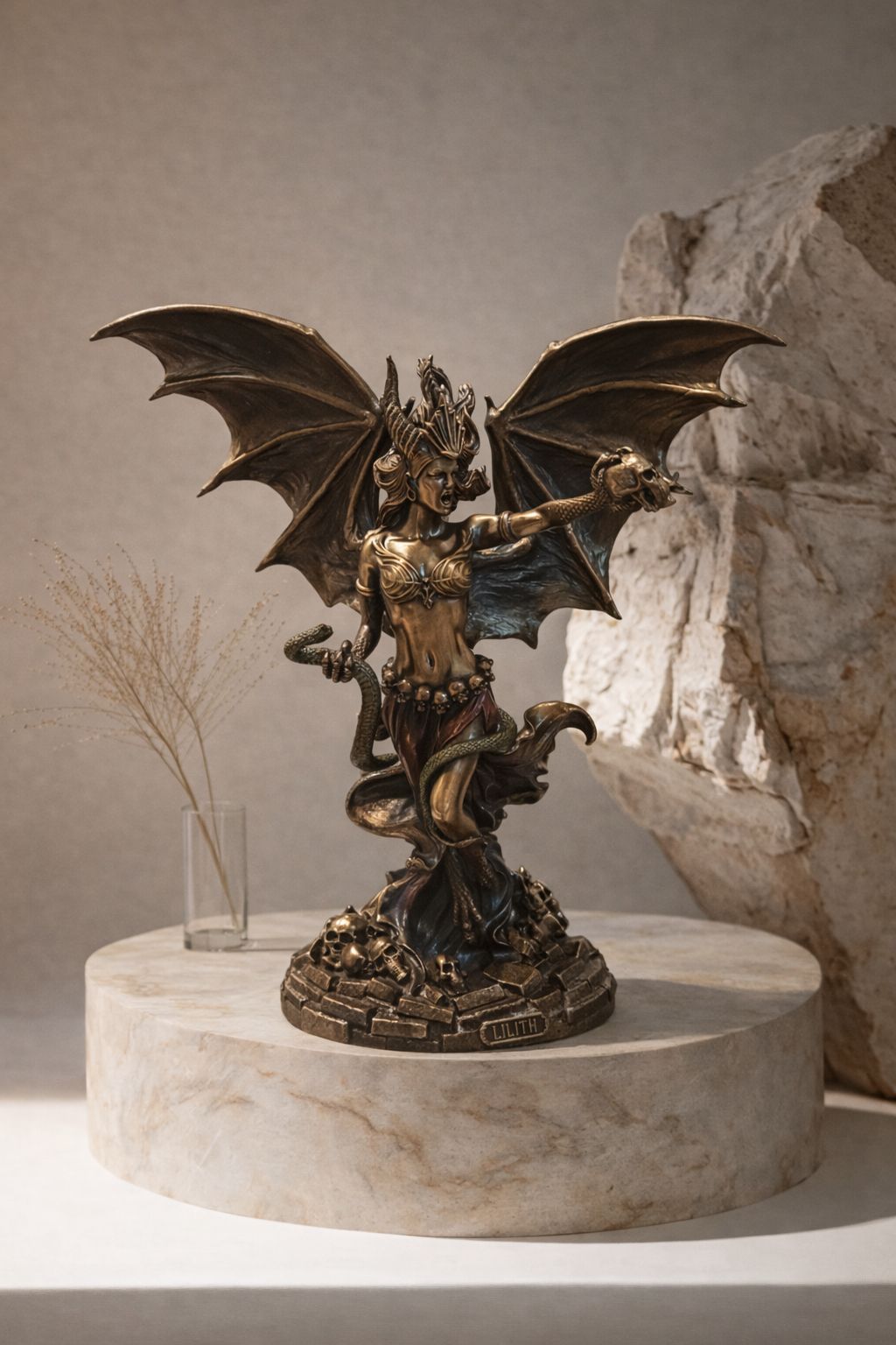Figura de Bronce Lilith.