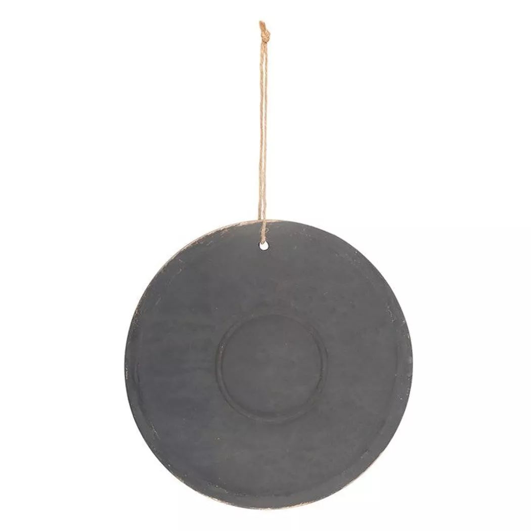 Placa colgante de terracota con efecto bronce de la bruja verde.