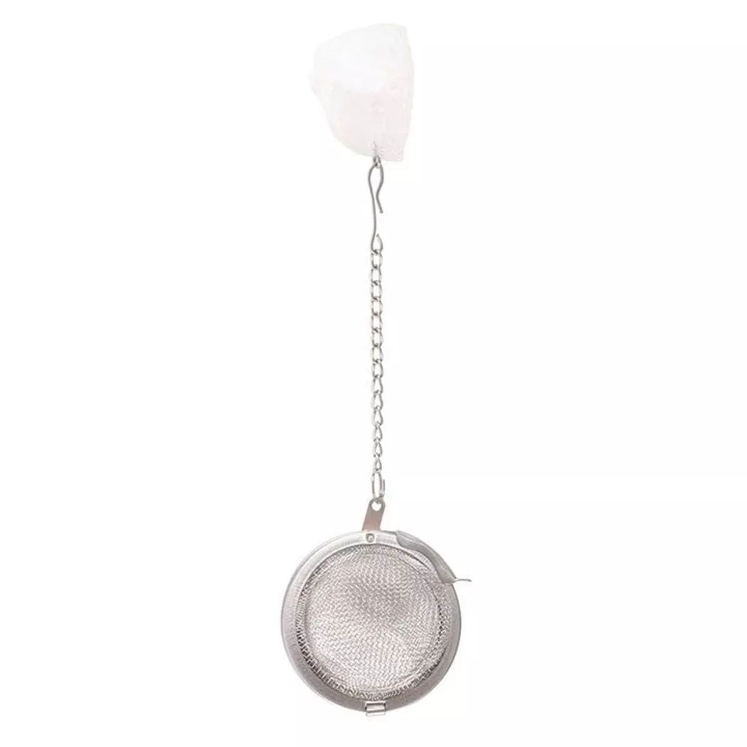 Taza de vidrio de doble pared intuition con infusor de te de cristal Aura.