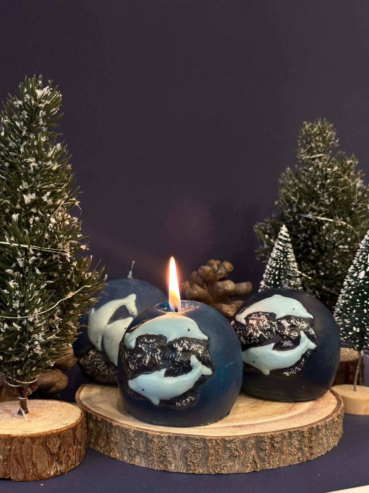 Vela Esfera Océanos delfines en Movimiento