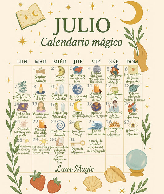 CALENDARIO MÁGICO DE JULIO 2025