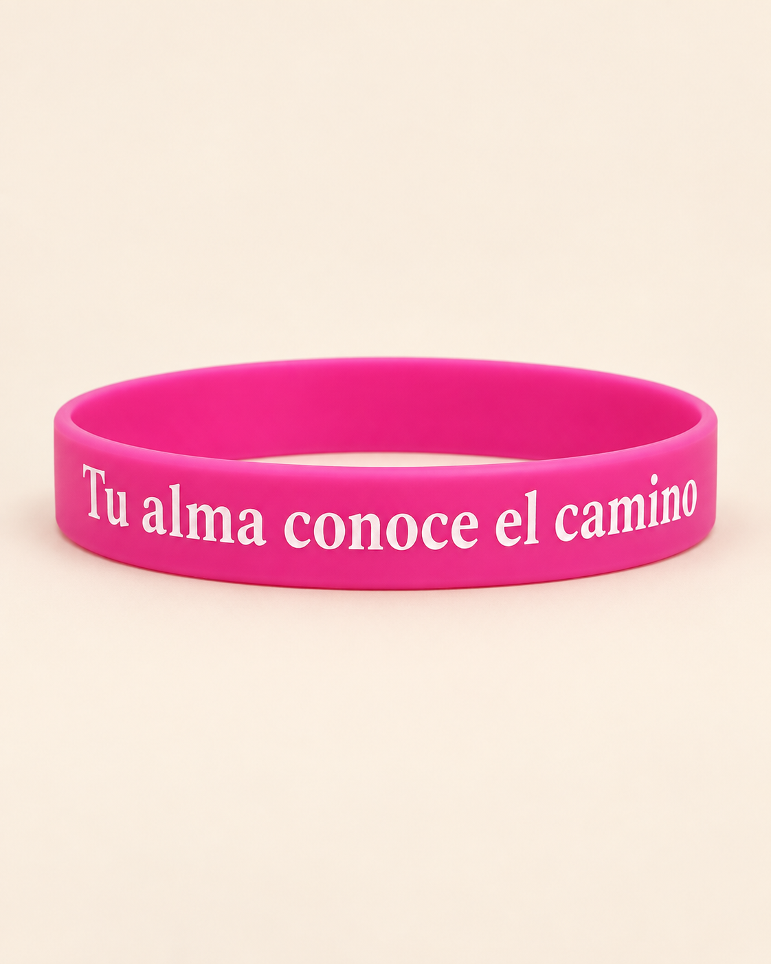 Pulsera “Tu alma conoce el camino” · Fucsia