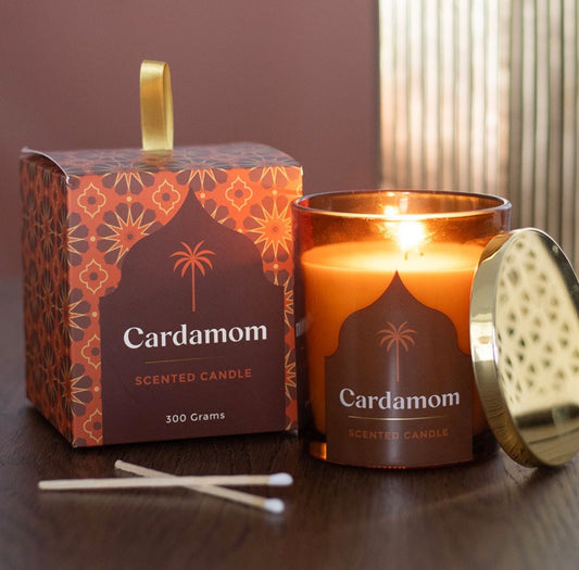 VELA CON AROMA A CARDAMOMO DE LAS MIL Y UNA NOCHES